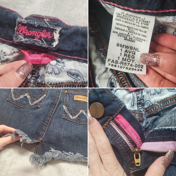 Wrangler Jeans Premium Patch Denim Mini Skirt - Picture 3 of 4